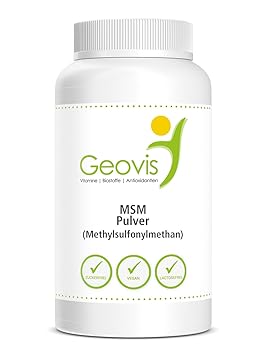MSM Schwefel Pulver | ZERTIFIZIERT & LABORGEPRÜFT | hochdosiertes 99,9% reines Methylsulfonylmethan | in Premium Qualität | G