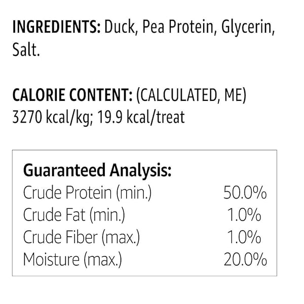 AMAZON BRAND – SOLIMO DUCK JERKY DOG TREATS,2 POUNDS