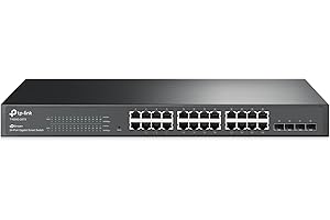 TP-Link T1600G-28TS (TL-SG2424) Jetstream 24-Port Gigabit Smart Switch with 4-SFP Slots