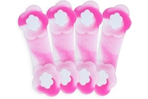 INCONTROL ABZ Pin Free Cloth Diaper Fasteners for Prefolds, Pre-Flats or Flat Diapers - 4 Pack - Cotton Candy
