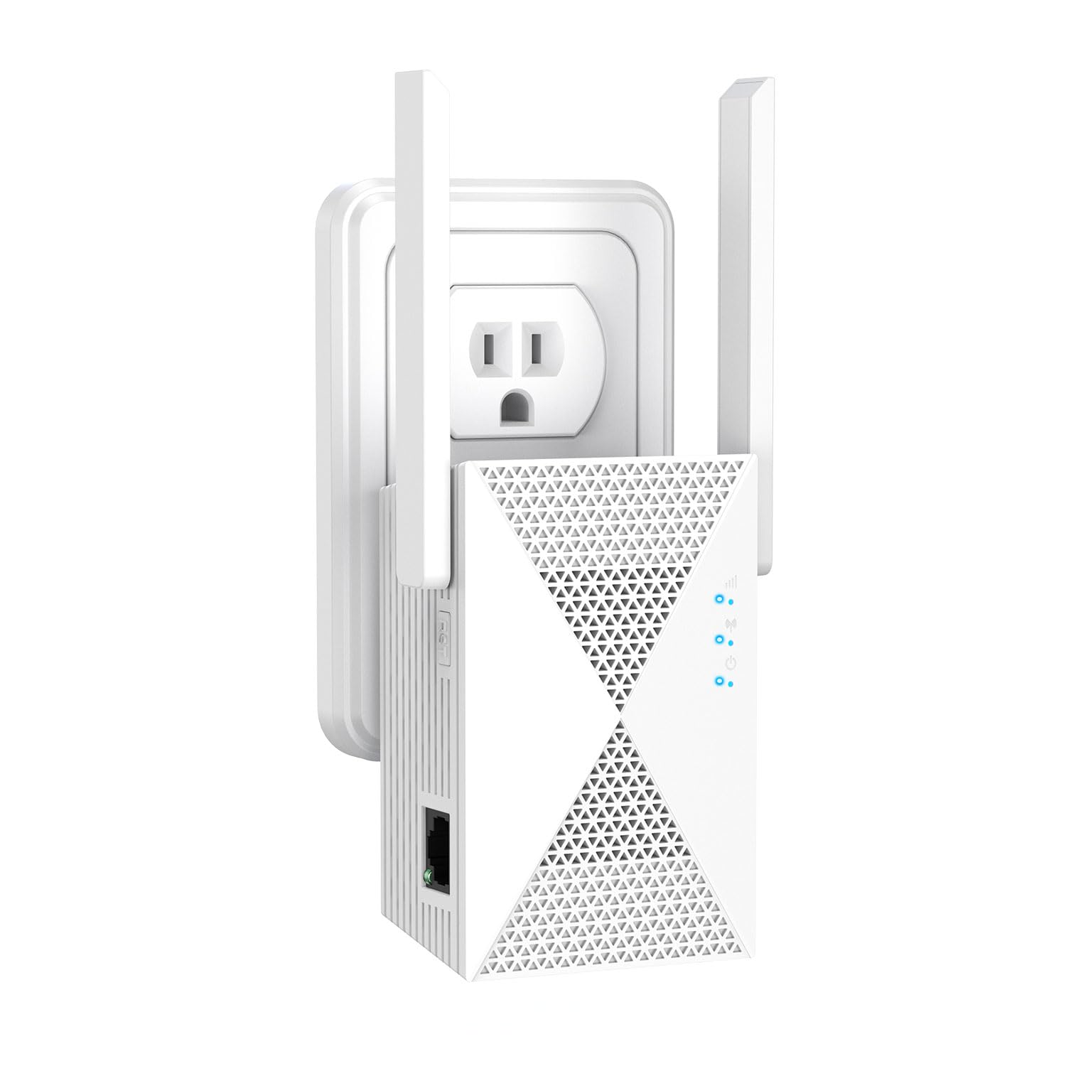 Photo 1 of WiFi Extender Signal Booster, Internet Extender WiFi Booster, with Ethernet Port, for Home and Outdoor, Long Range, Covers Up to 13888 Sq, Works with All Router, Easy Setup