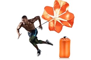 Nusogon Running Speed Training, 56 inch Speed Drills Resistance Parachute Running Sprint Chute Soccer Football Sport Speed Training