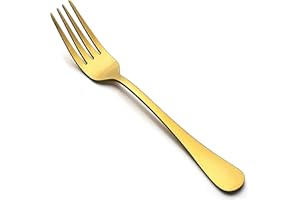 LIANYU Gold Forks Set of 12, Stainless Steel Small Forks for Salad Dessert, 6.75 Inches Gold Silverware Set for 12,Home Resta
