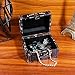 WaaHome Wood Boxes Decorative Jewelry Keepsake Trinkets Storage Boxes,Black,7.1