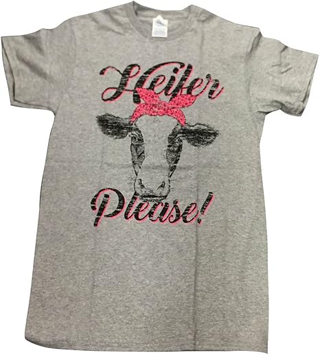 Amazon Com Heifer Please Funny Slogan T Shirt Cow Western Country