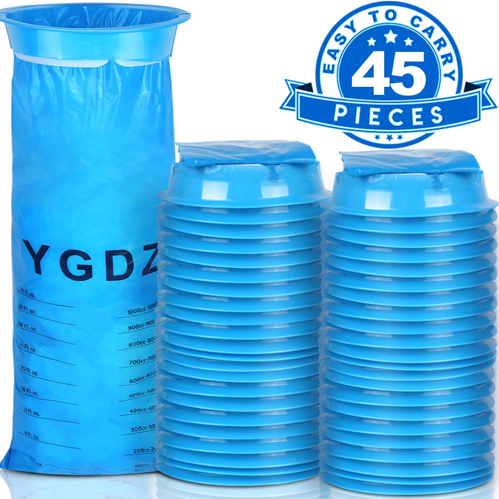 Vomit Bag Motion Sickness Bags Blue Disposable Barf Bags Car Nausea