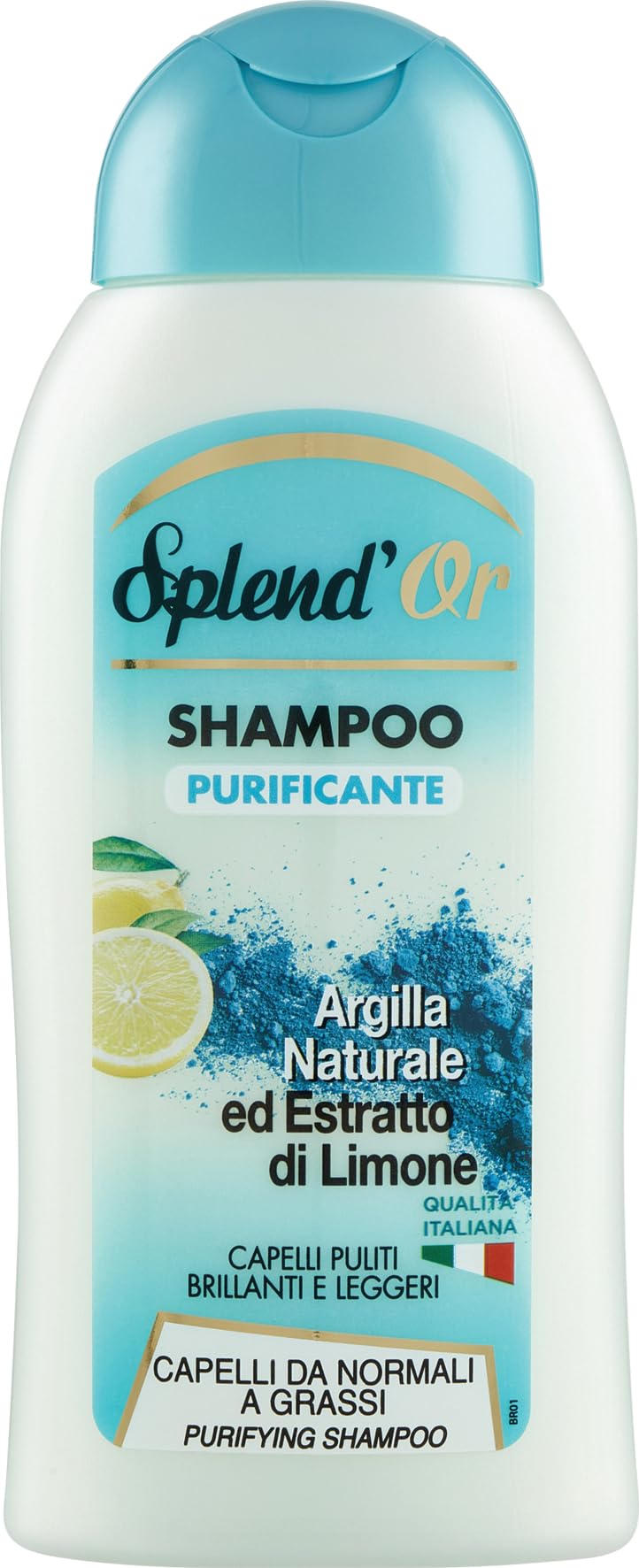 ELJ3X Natural Clay Purifying Shampoo and Lemon Extract - 300 ml