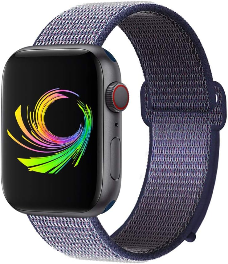 Unhom Compatible with Apple Watch Band 38mm 40mm 42mm 44mm, Soft Nylon Weave Sport Loop Replacement Band compatible with for iWatch Series 5/4/3/2/1