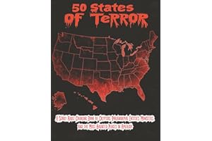 50 States of Terror: A Scary Adult Coloring Book of Cryptids, Paranormal Entities, Monsters, and the Most Haunted Places in America