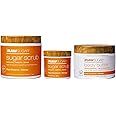 Raw Sugar Raw Coconut + Mango Body Scrub & Body Butter Bundle, Body Care for Dry Skin, Exfoliate and Moisturize, Body Ritual Home + Travel Coconut, Formulated without Sulates and Parabens