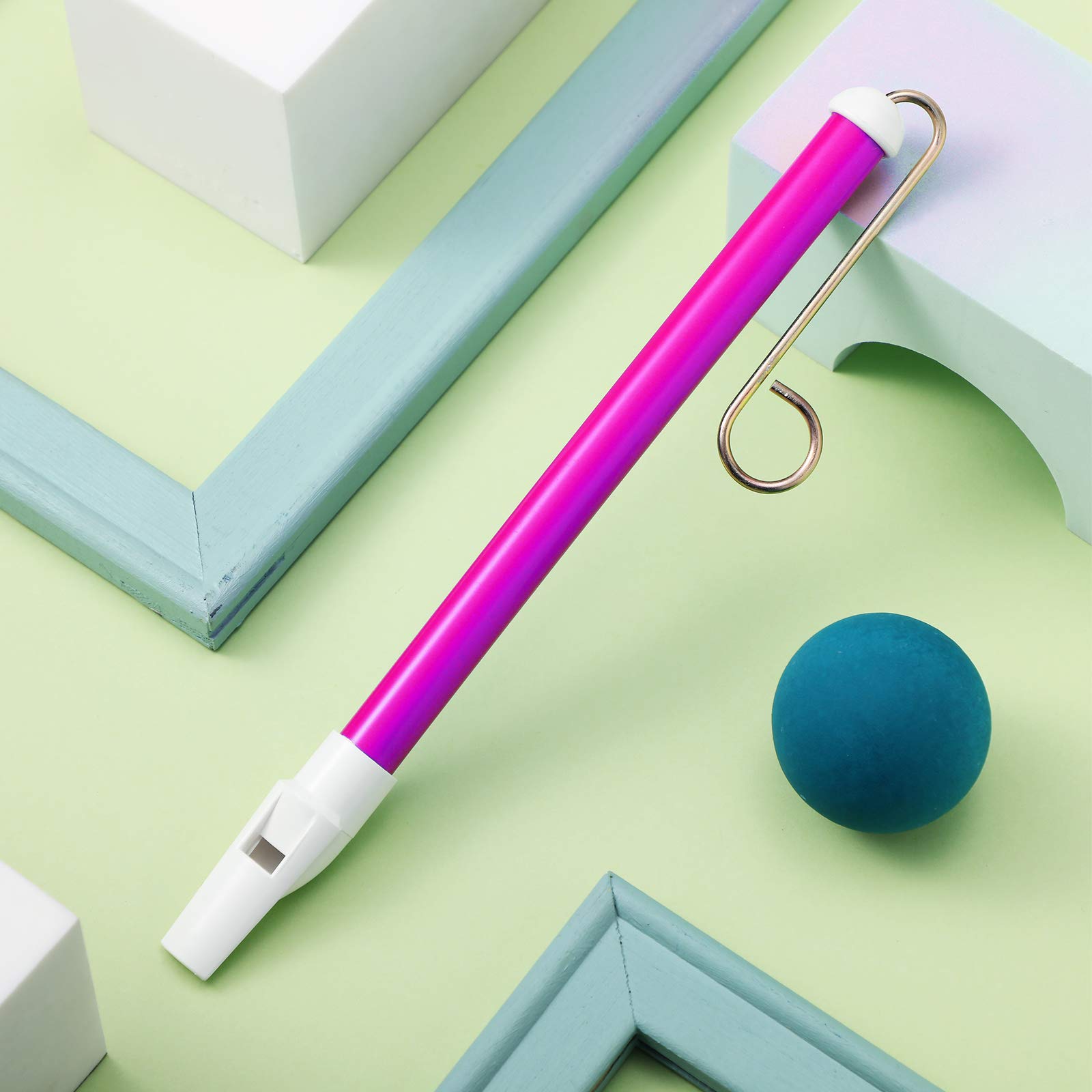 Boao 2 Pcs Slide Whistle Musical Instrument Sliding Whistle Slide for Parent-Games Party Favors, Yellow and Red