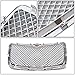 DNA MOTORING GRF-016-CH Mesh Design Front Bumper Grille Guard Compatible with 05-10 Chrysler 300/300C, Chrome