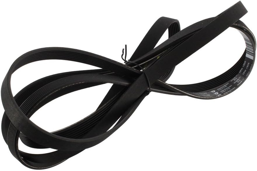 Beko 1956H7 Genuine Original Washing Machine Drive Belt Fits for Beko DC7230/DCU7330/TKF8451 Series, 08-BO-06