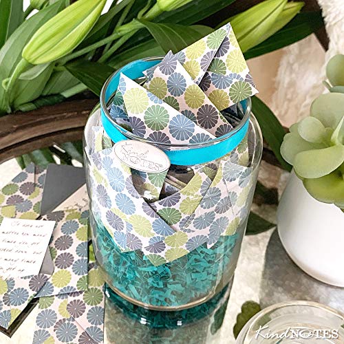 KindNotes Glass Keepsake Gift Jar with Inspirational Messages - Modern Circles