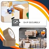 FR Enterprises Heavy Duty Brown Packing Tape 36 Rolls 48mm x 66m Strong view 9