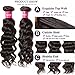 Dinoce Compatible with Longqi Beauty Brazilian Natural Wave Hair Bundles Wet and Wavy Human Hair Weave 300g Remy Virgin Natural Wave 3 Bundles (18 20 22 Inch, Natural Color)