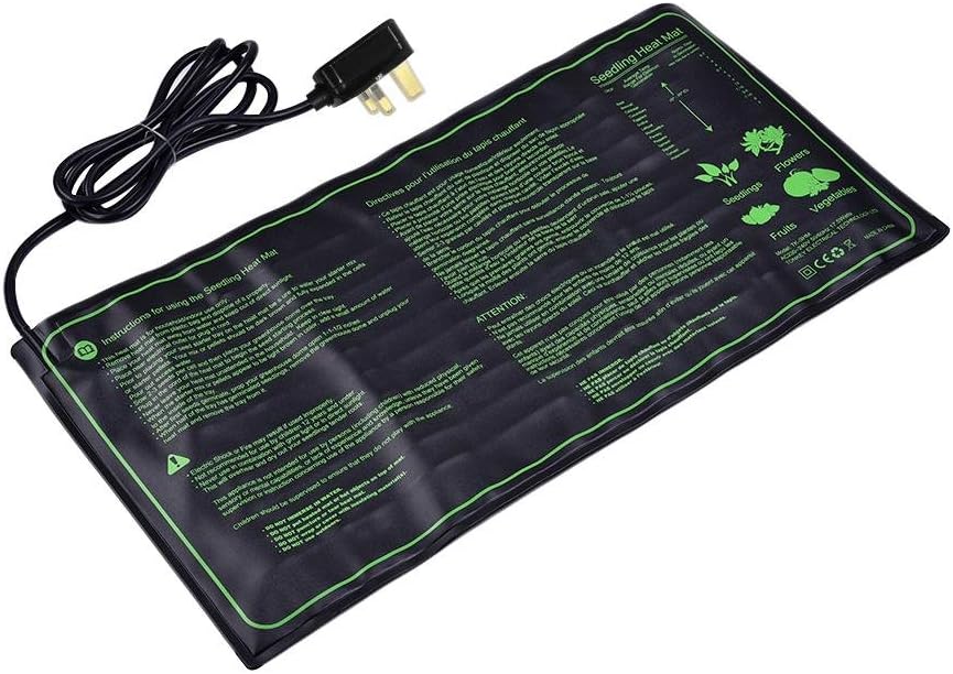 Banane Seedling Heat Mat, Foldable Hydroponic Heating Pad, Waterproof Heating Pad for Seedling and Propagator 10"x 20.75" Fitting