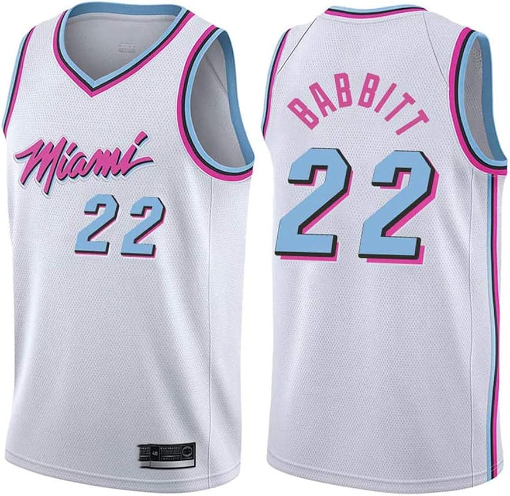 Jersey de Baloncesto Bordado para HombresMiami Heat 22 Jimmy Butler