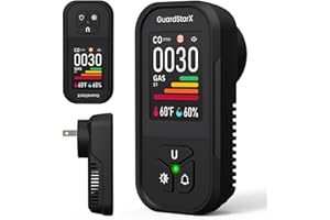 X-100E 4-in-1 Natural Gas Leak Detector & Carbon Monoxide Detectors Plug in, 180°Color Display, Portable Carbon Monoxide Dete