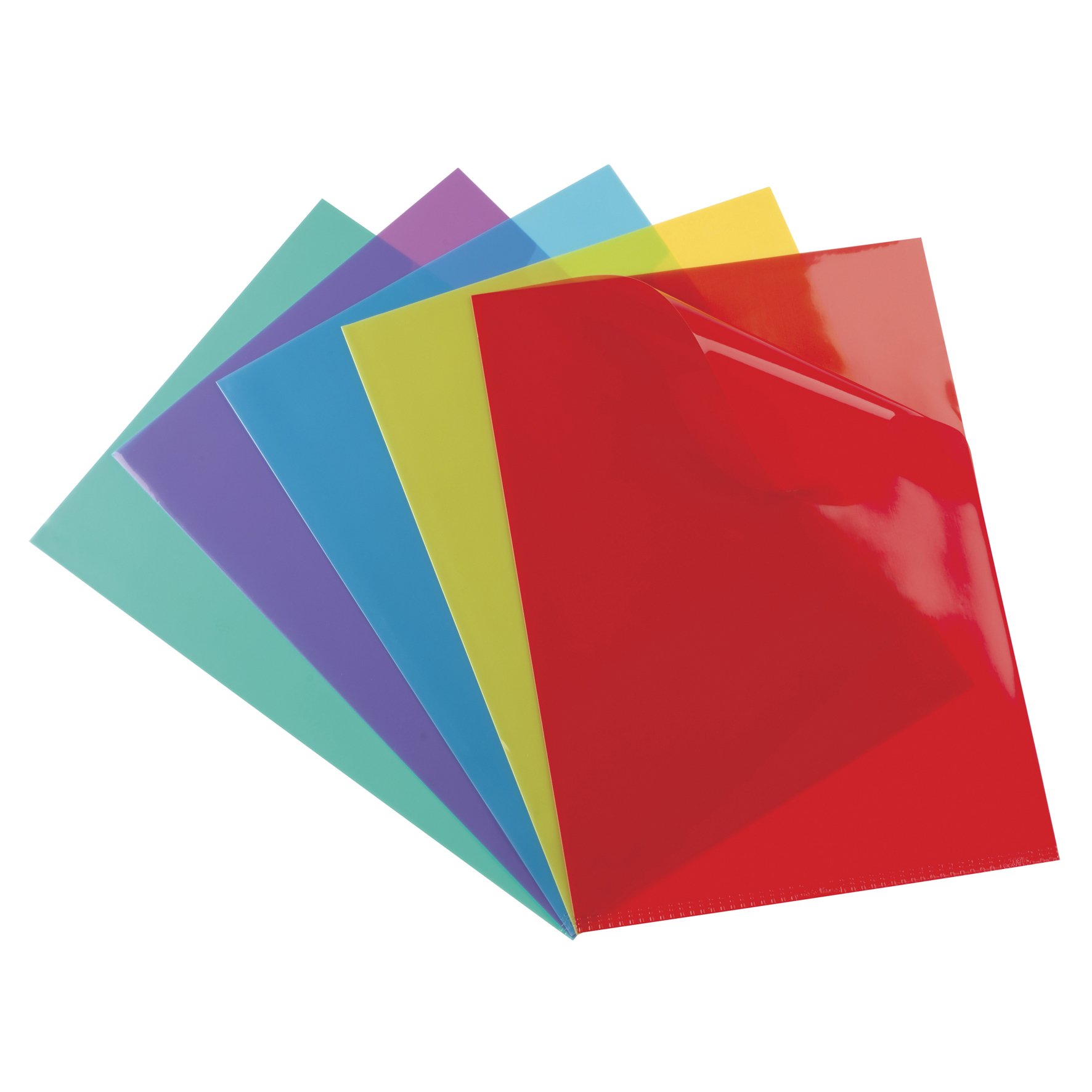 Elba Document Covers A4 PVC 15/100 Pack of 100 Assorted Colours