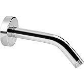 NearMoon Shower Arm with Flange, Made of 304 Stainless Steel Shower Extension Extender Pipe, Wall-Mounted for Fixed Bathroom 