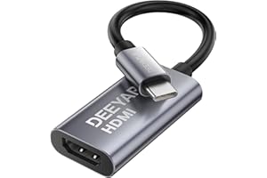 Deeyaple USB C to HDMI Adapter 4K@60Hz, Ultra-Stable Connection, Compatible with Thunderbolt 4/3, for iPhone 17 16 15 Series,