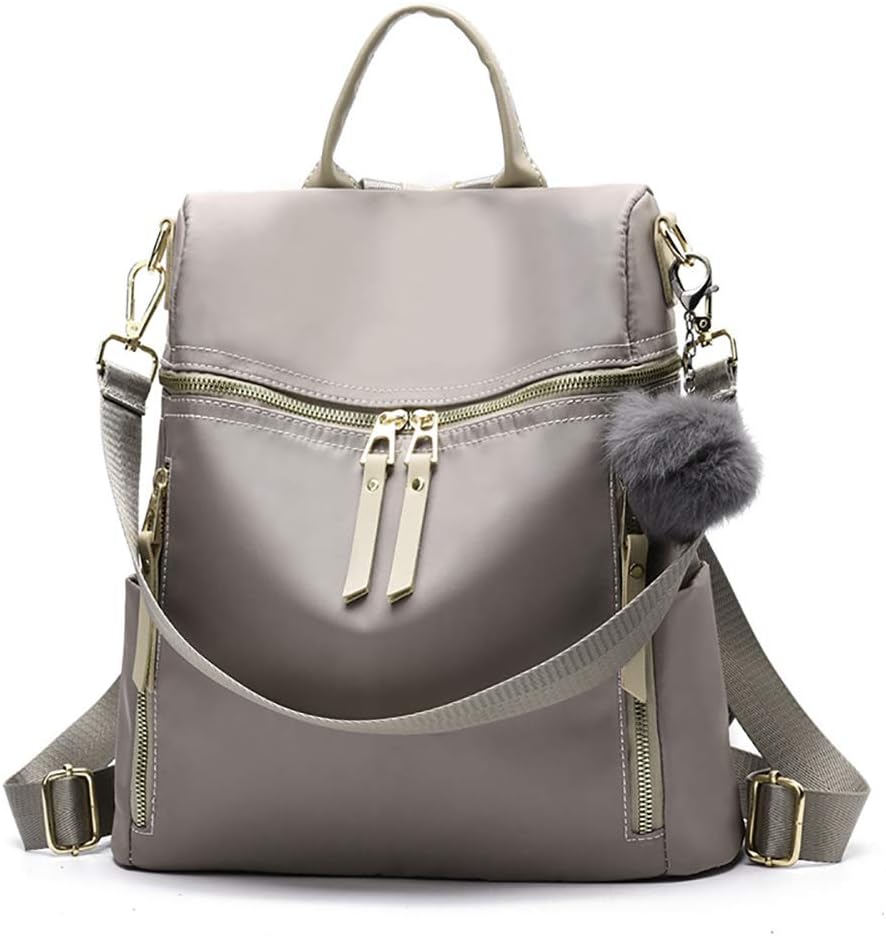 Women Backpack Purse Multi-pocket Waterproof Shoulder Bag Small Bookbag Purse for Girls Travel Bag