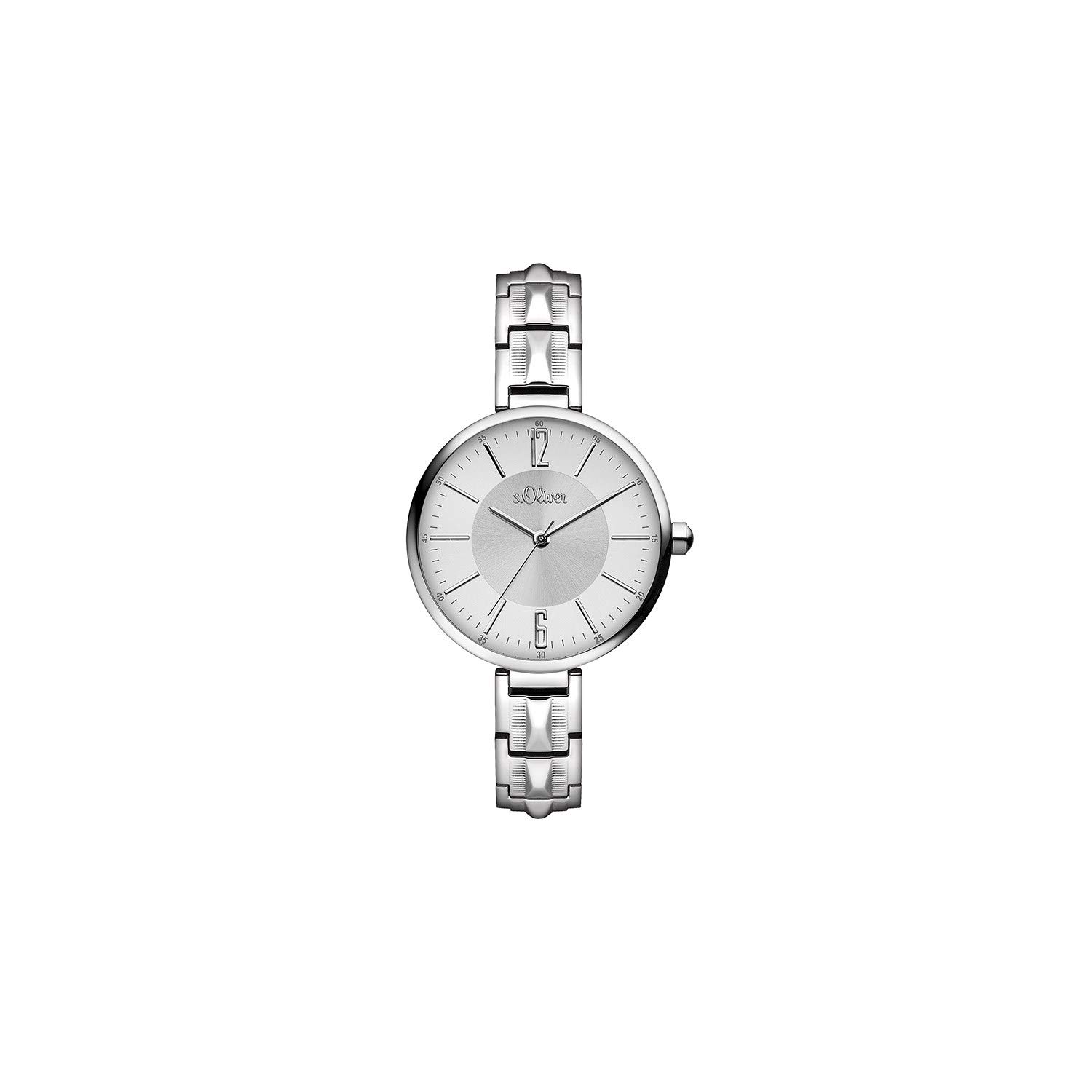 s.Oliver - SO-3088-MQ – Women's Watch – Quartz – Analogue – Silver Stainless Steel Bracelet