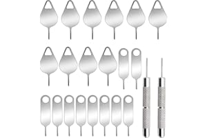 AYWFEY 22Pcs SIM Card Removal Openning Tool Tray Eject Pins Needle Opener Ejector Compatible with iPhone 16/15/14/13/12 Pro Max Mini,Galaxy S21/22/23 Series,All HTC iPad Cell Phone Smartphone