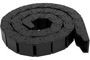 Ruilogod 1M Plastic Open Type Towline Cable Carrier Drag Chain 20mm x 25mm