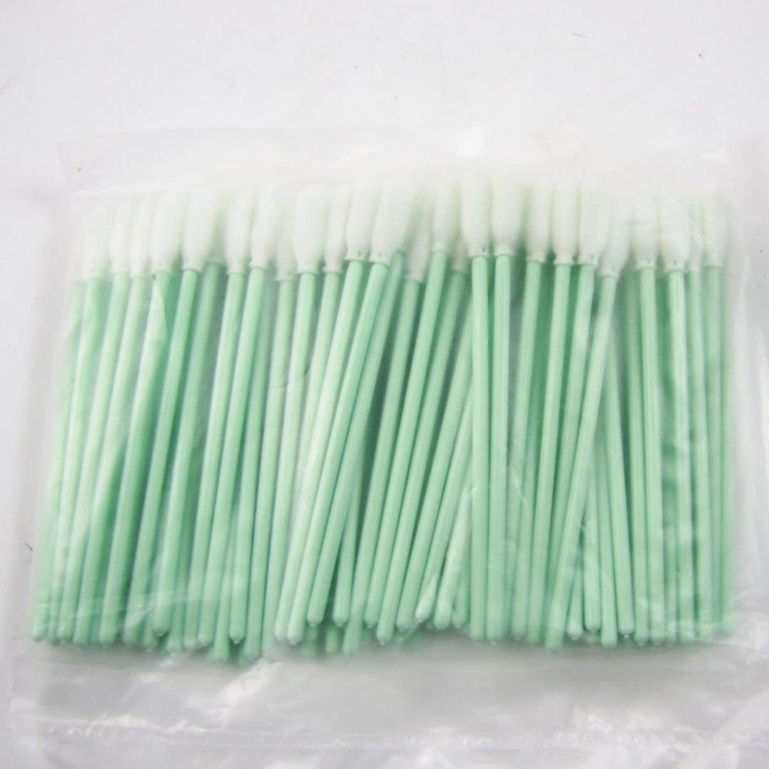 100 PCS Foam Tipped Cleaning Swabs for Inkjet Printer optical camera lens