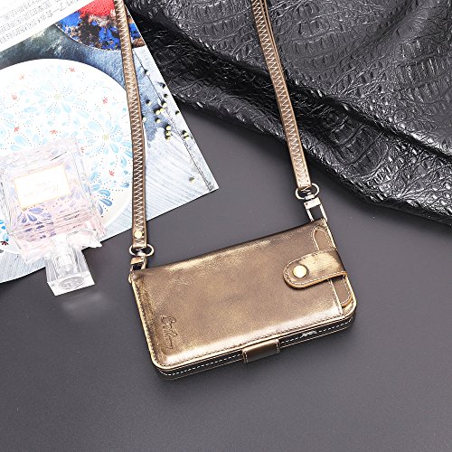 image for DXLT Wallet Phone Case Detachable Flip Cover Phone Case Small Messenge