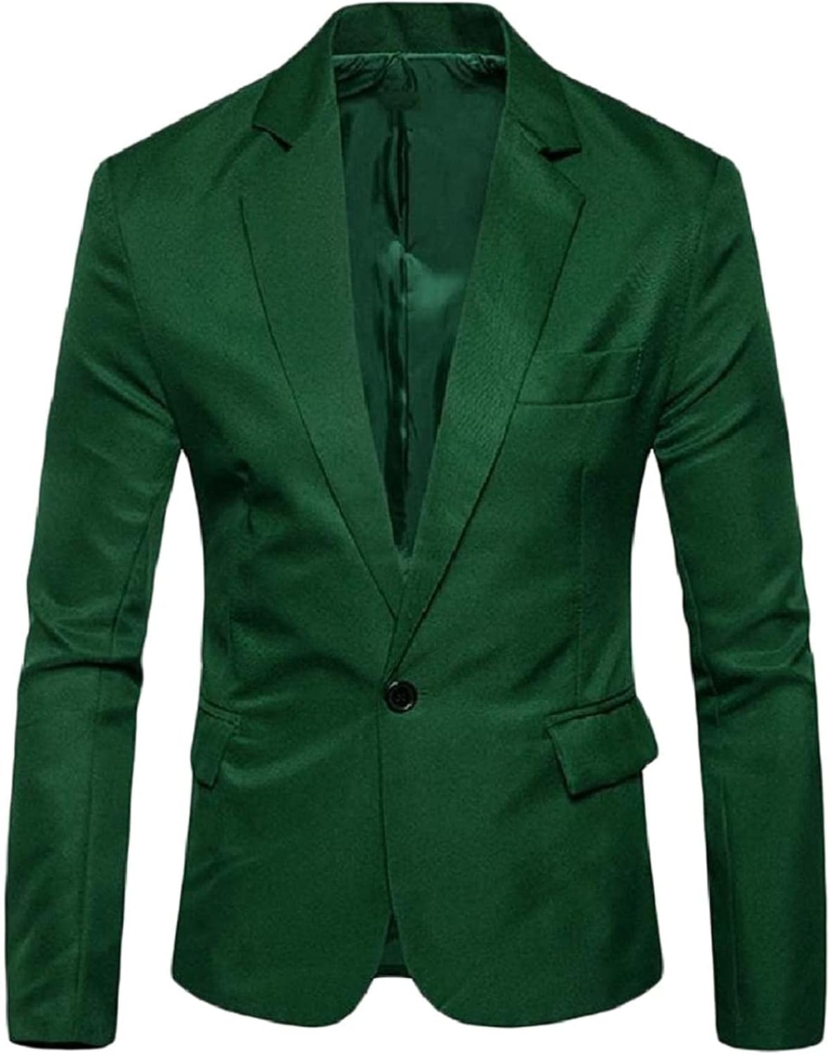 Men Blazer Pure Colour Single Button Classic Slim Fit Jackets Amazon