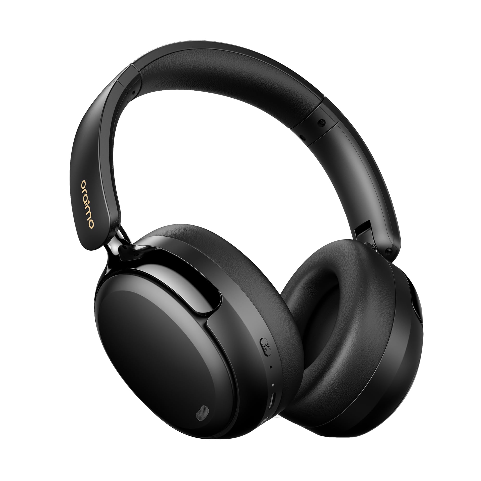 Photo 1 of Oraimo BoomPop N Highbrid Active Noise Cancelling Headphones, 65H Playtime, 3 EQ Modes, Deep Bass, Bluetooth 5.4, Wireless Over-Ear Headphones with Microphone for Office Travel, Black