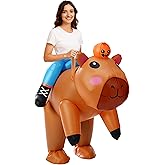 Velmitten Inflatable Capybara Costume Inflatable Halloween Full Body Blow up Costumes for Cosplay Party