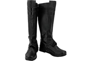 Forwacos Adult Anakin Skywalker Cosplay Boots Men Luke Skywalker Shoes Jedi Uniform for Halloween