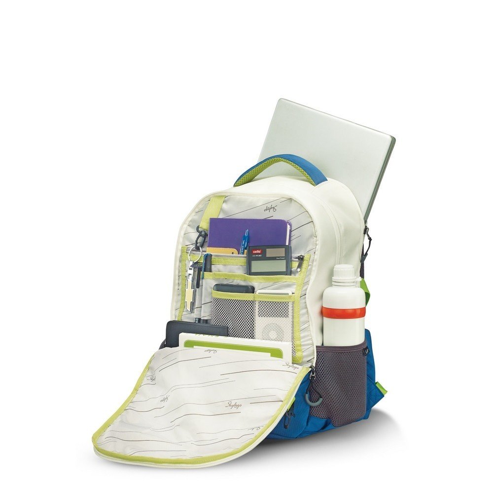 crew 3 laptop backpack white