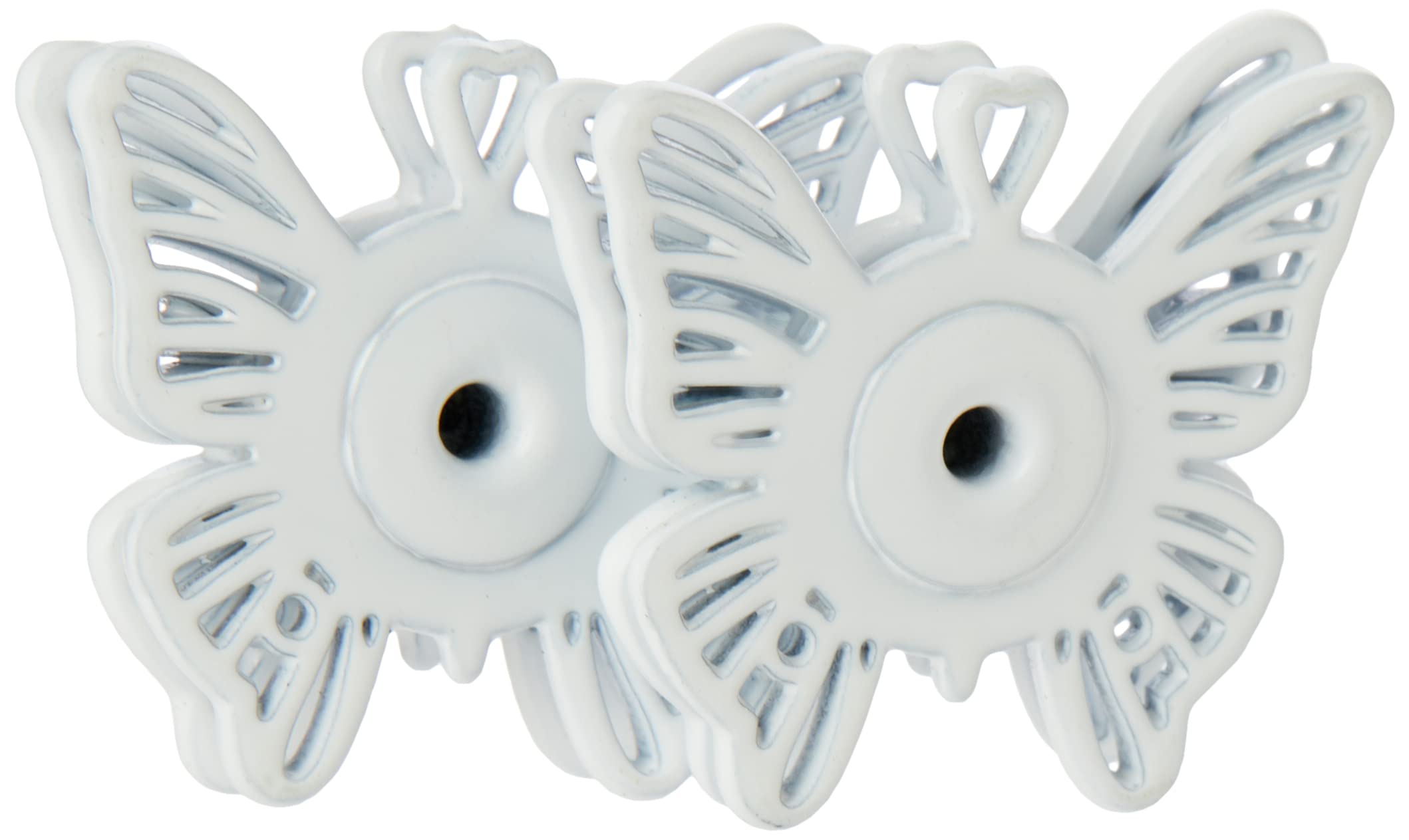 Prym Sew-on snap Fasteners Butterfly 25 mm, White, 9.3 x 4.9 x 0.5 cm