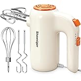 Hand Mixer, 5-Speed Electric Whisk with Turbo Boost Includes 5 Stainless Steel Attachments - Great Stand Mixer Alternative for Baking Cakes, Bread & More