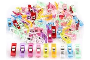 Multipurpose Sewing Clips 50 Pcs Premium Quilting Clips Assorted Colors Fabric for Sewing Supplies Quilting Accessories Craft