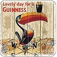 Guinness Toucan Weather Vane Cork Backed Drinks Coaster (sg)