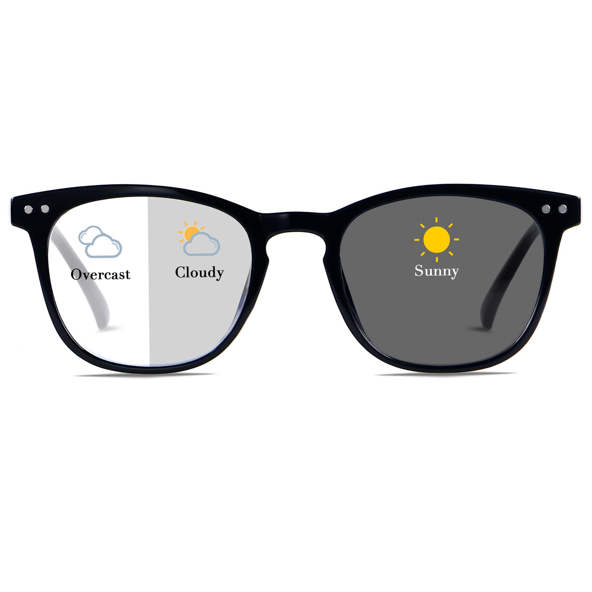 Photo 1 of ANDWOOD Photochromic Sunglasses for Women Men UV Protection Blue Light Blocking Glasses Computer Filter Bluelight Blocker Anti Blue Ray