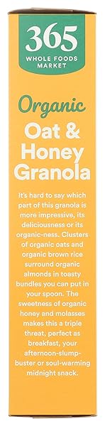 365 BY WHOLE FOODS MARKET, ORGANIC OAT & HONEY GRANOLA, 17 OUNCE
