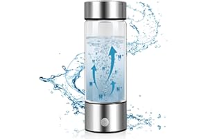 WMYDNCG Hydrogen Water Bottle, Portable & USB Rechargeable Generator, 2024 Hydrogen Health Water 420mL/15oz Hydrogen-Rich Water Cup Generator Hydrogen Water Ionizer Machine for Home and Travel