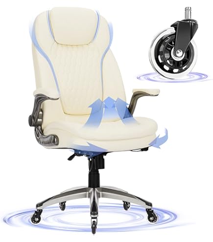 Amazon.com: EZAKI High Back Office Chair-Flip-up Arms Executive