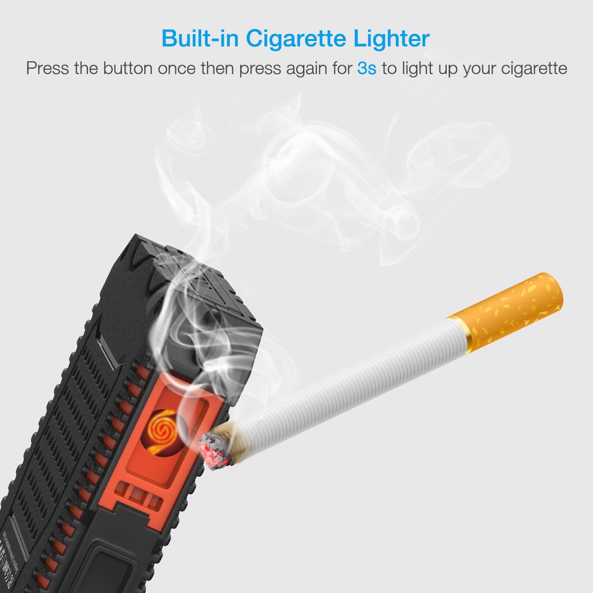 [Upgraded] Poweradd Apollo 2 Solar Charger 12000mAh Portable Solar Panel Power Bank Waterproof/Shockproof/Dustproof Dual USB Port Solar Battery for Emergency Outdoor Camping Travel