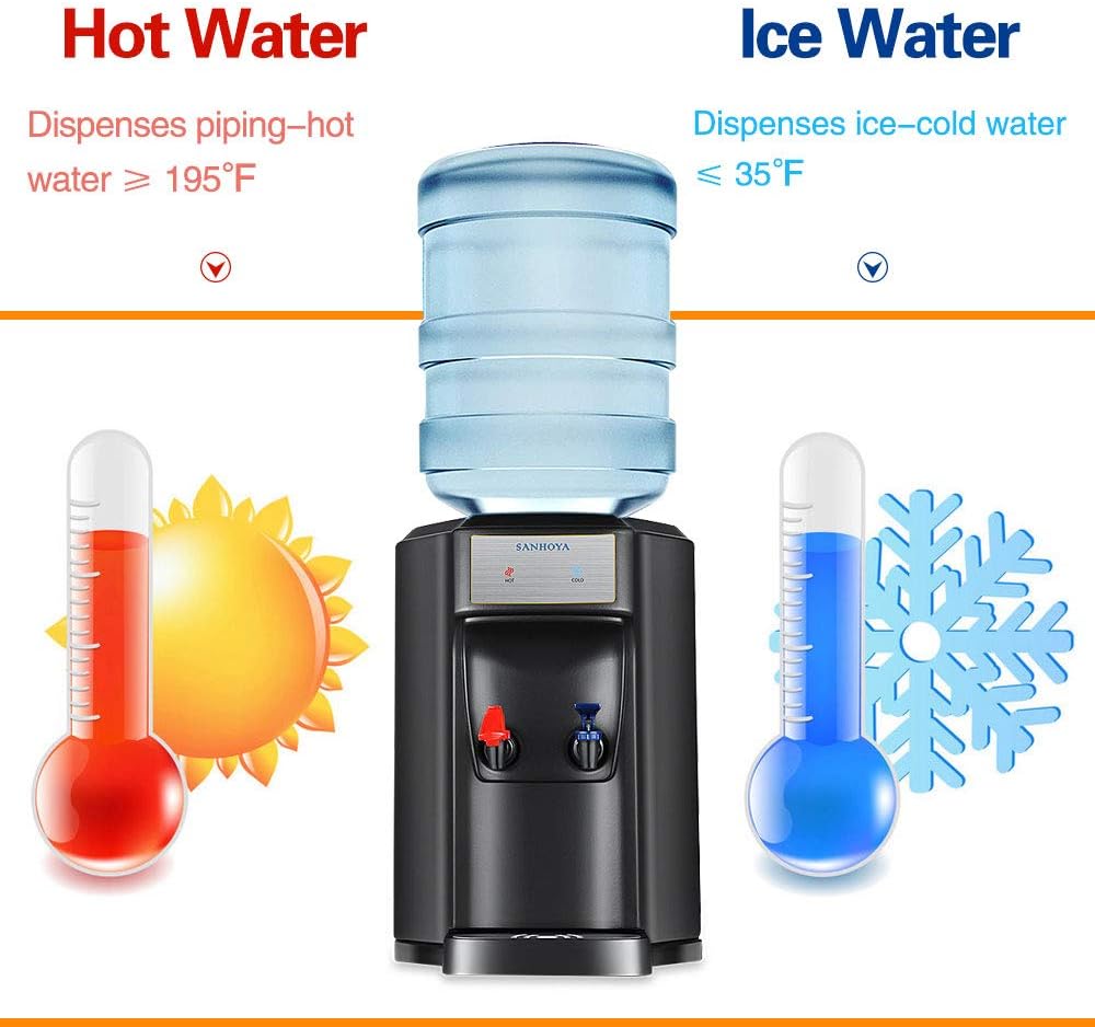 Countertop Water Coolers Dispensers 5 Gallon Water Bottles: Kitchen & Dining