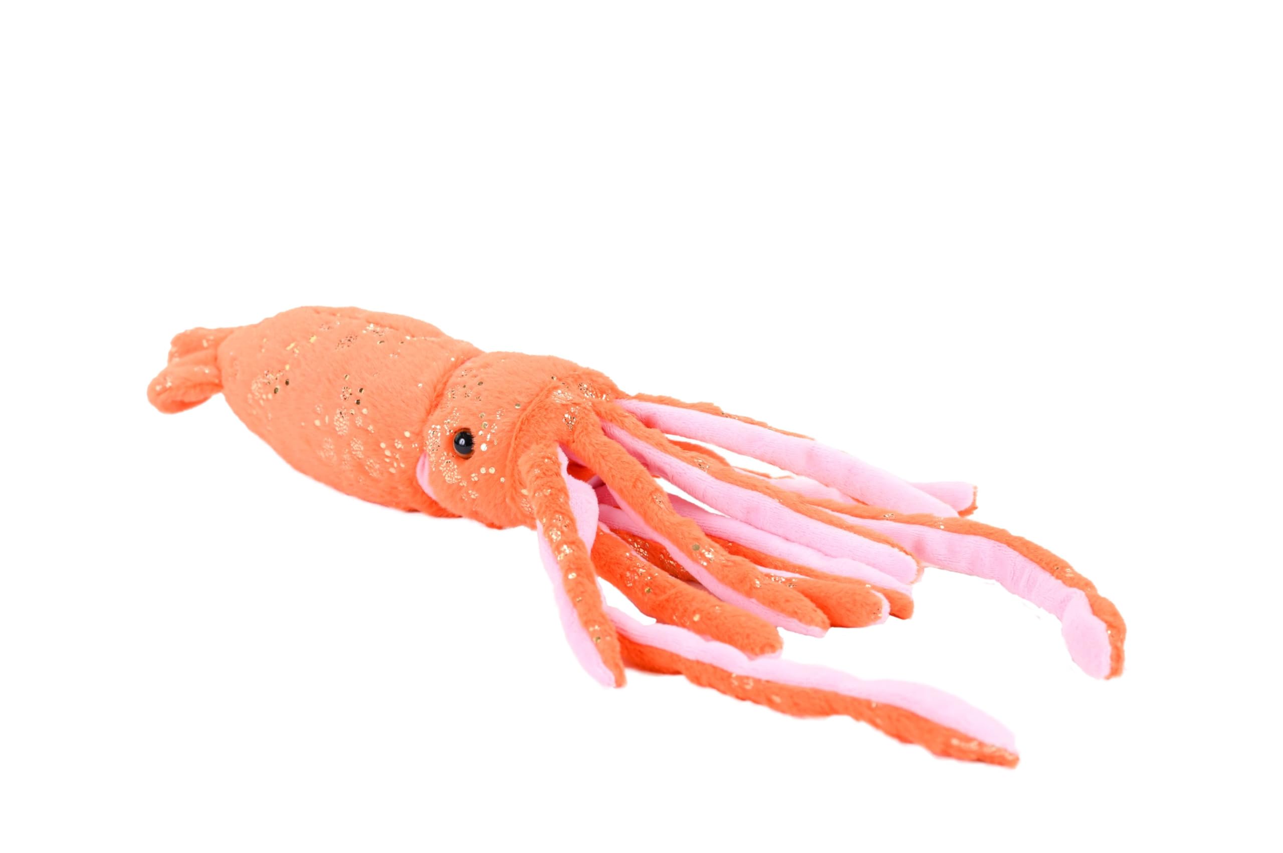 Wild Republic Foilkins Jr Squid, Stuffed Animal, 8 inches, Gift for Kids, Plush Toy, Fill is Spun Recycled Water Bottles
