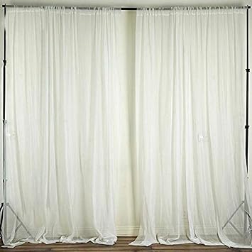 Ak Trading Co 120 Wide 10ft Wide Sheer Voile Drape Panels For Backdrop Wedding Events Ceiling Drapes Event Masking Decor Select From 6ft To