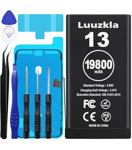 【電池85%】iPhone13 128GB Amazon.com: XYIRMCYF 16000mAh Super Capacity Battery